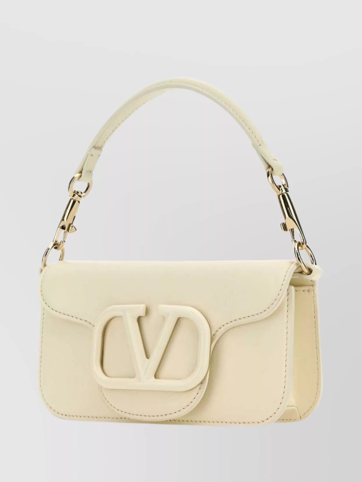 Valentino Garavani Locò Leather Shoulder Bag