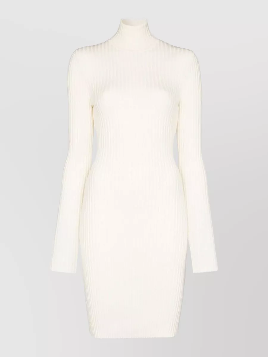 Wolford Virgin wool ribbed turtleneck mini dress