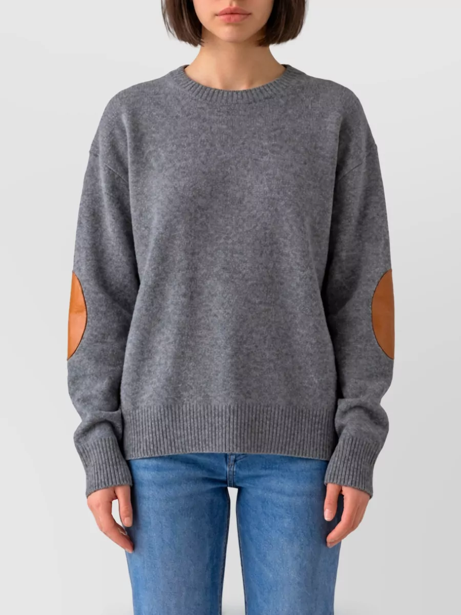 Celine Cashmere ribbed oversized crew neck sweater
