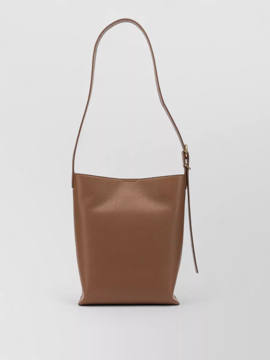 Jil Sander Small Cannolo Shoulder Bag With Adjustable Strap