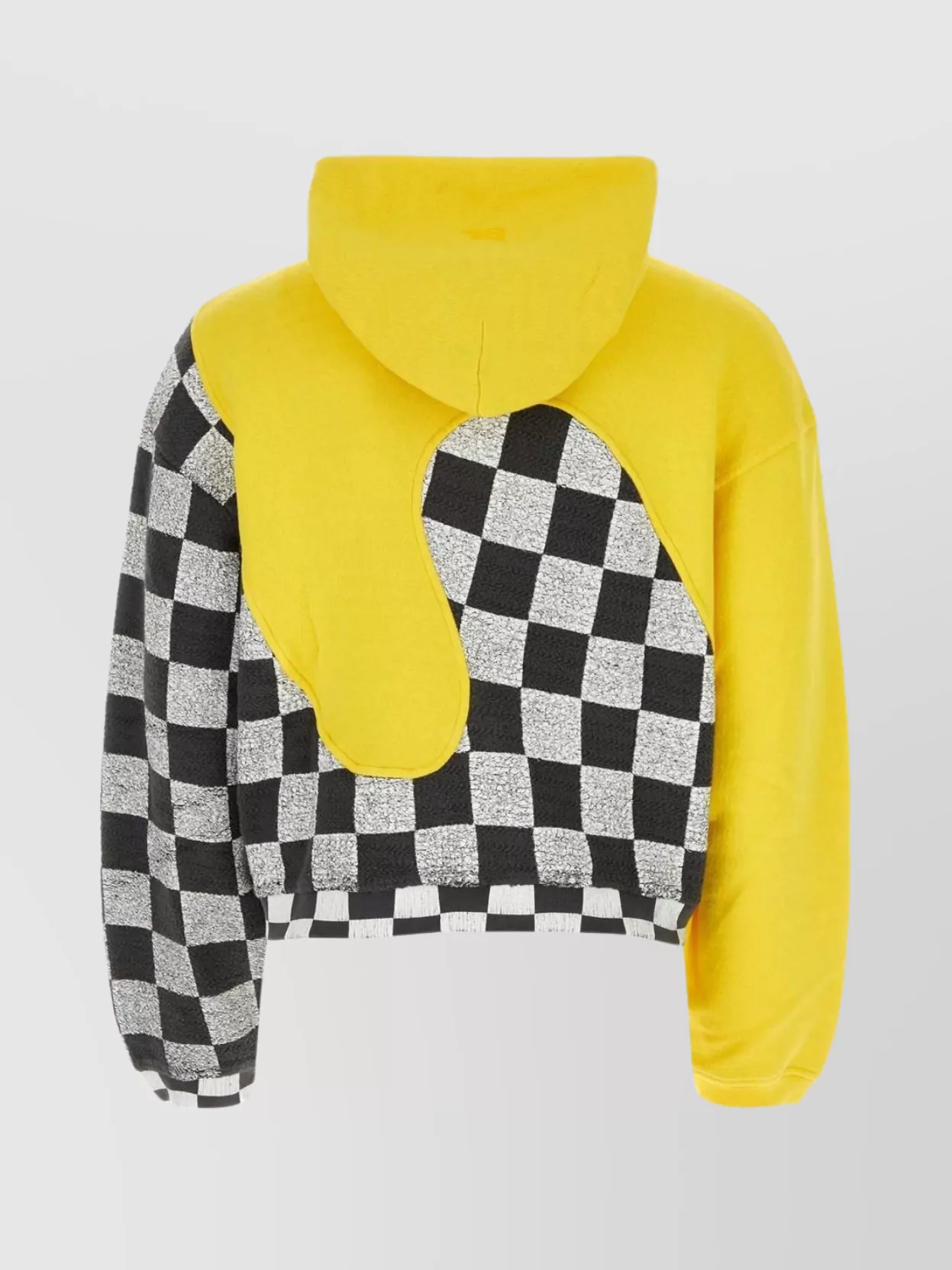 Shop Erl Multicolor Checkered Hooded Sweatshirt