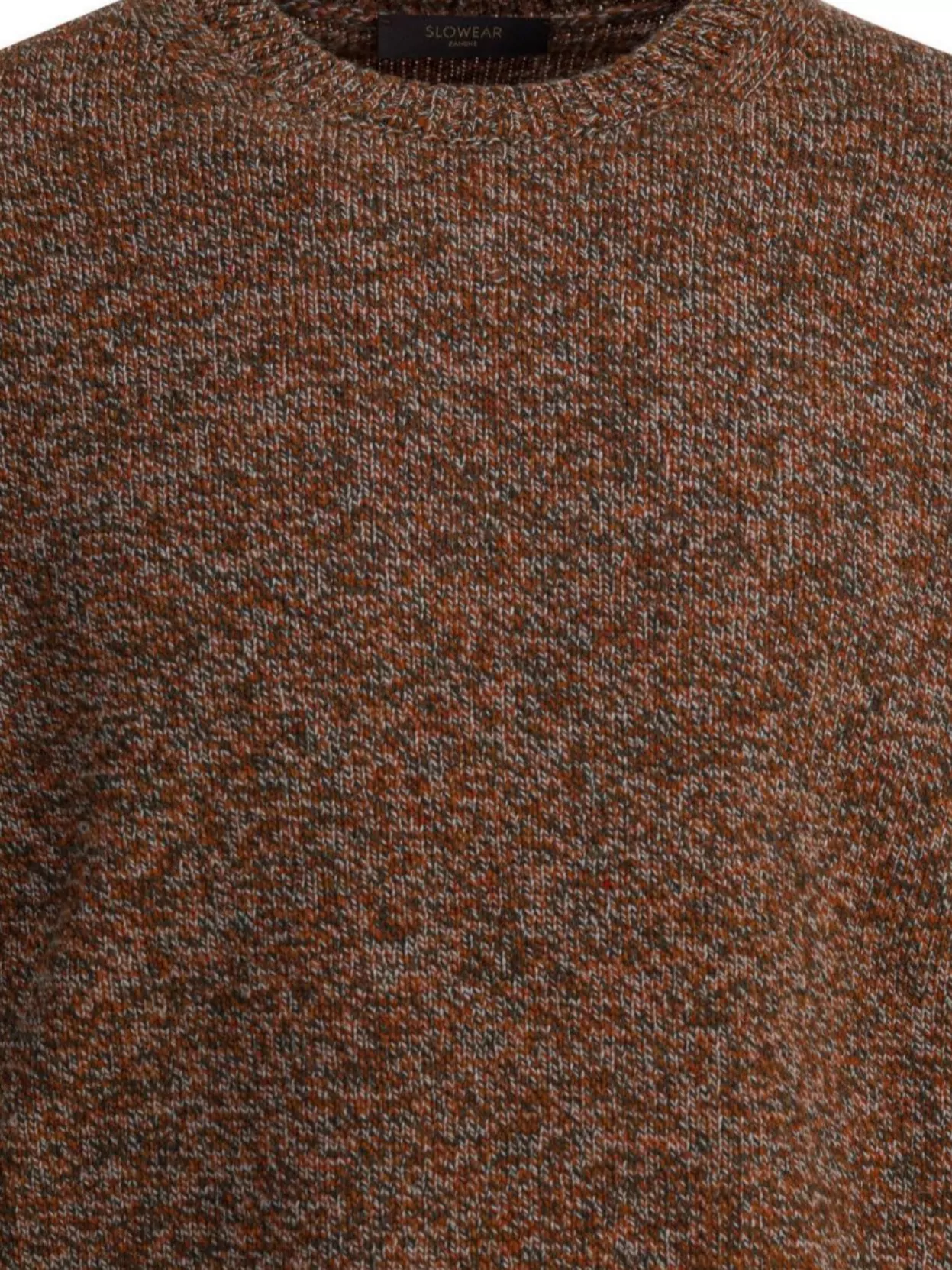 Zanone Textured Knit Crew Neck Long Sleeve Sweater
