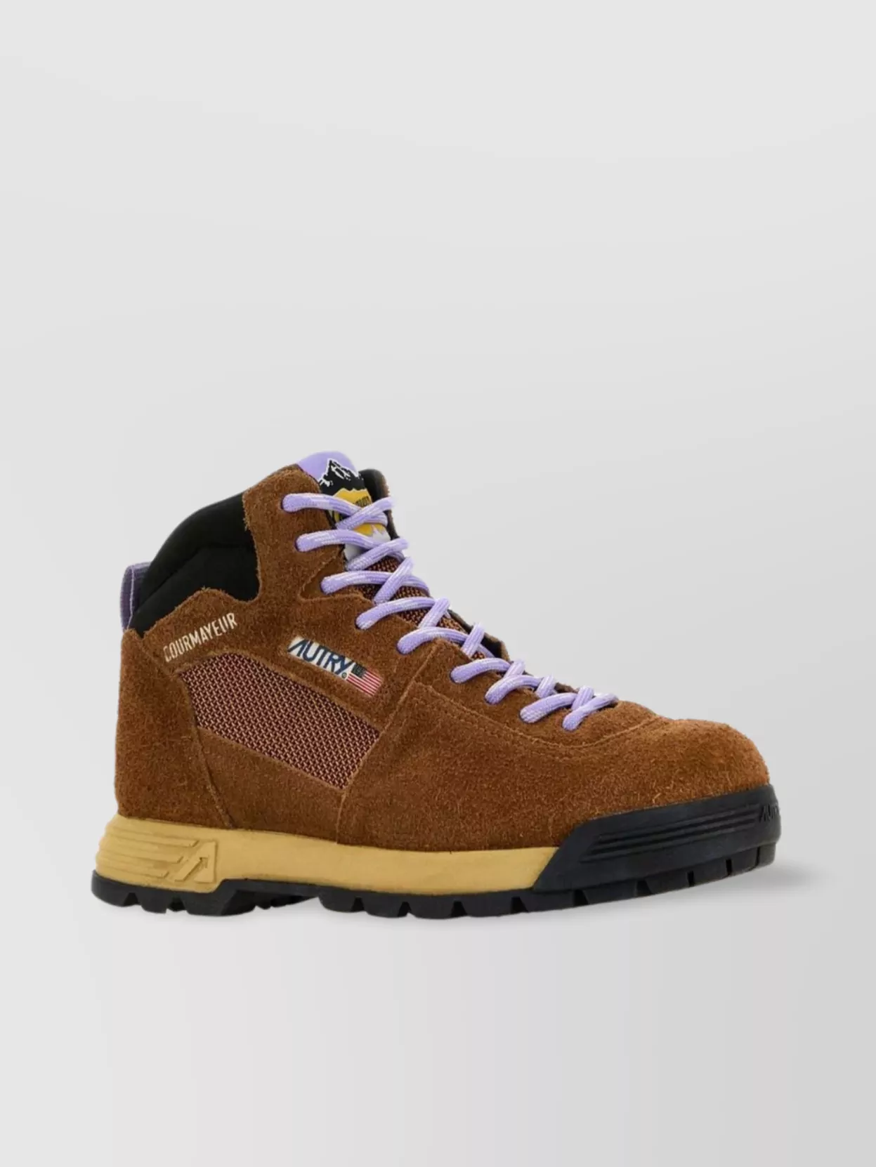Autry Brown Suede Malga Sneakers In Brown