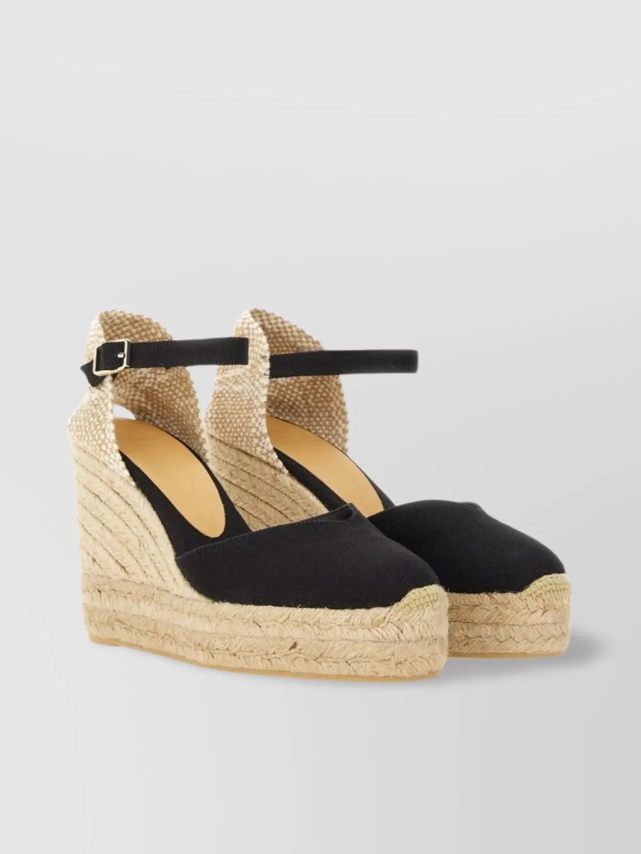 Castaner "Chiarita" Espadrille Wedge Heel Buckle Detail