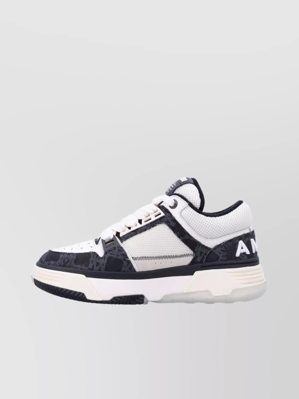 Amiri Panelled Toe Perforated Rubber Sole Sneakers