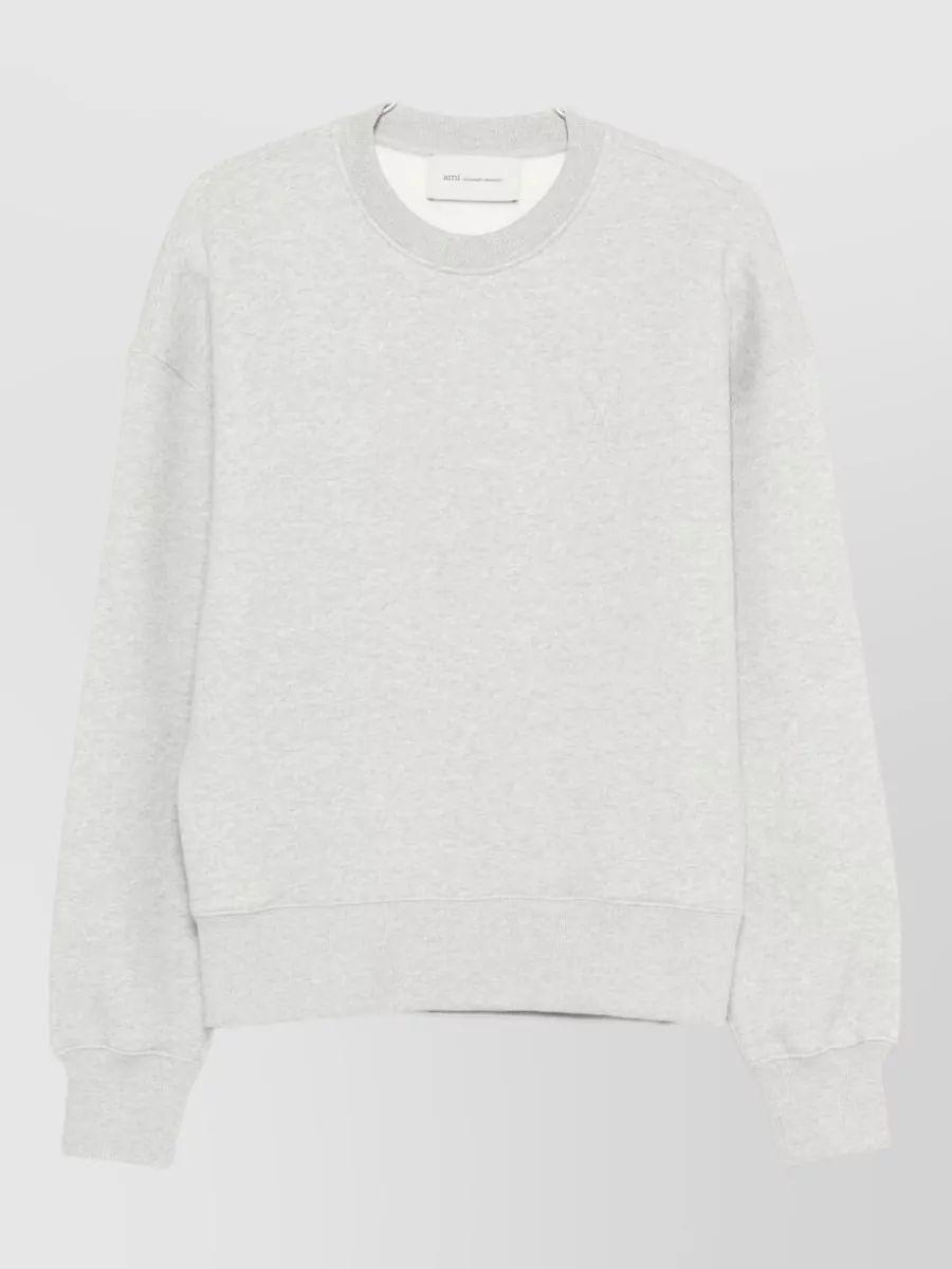 Ami Paris ribbed cotton sweatshirt
