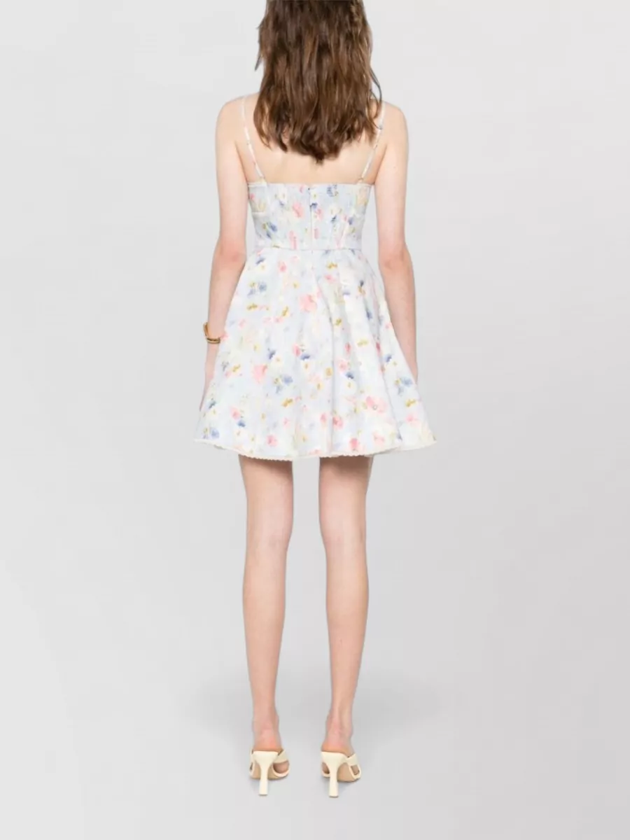 Zimmermann Linen V-Neck Mini Dress