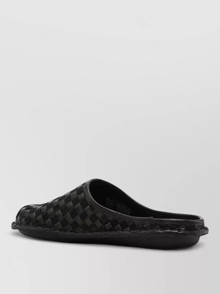 Comme Des Garçons Homme Leather Braided Slip-On Sneakers