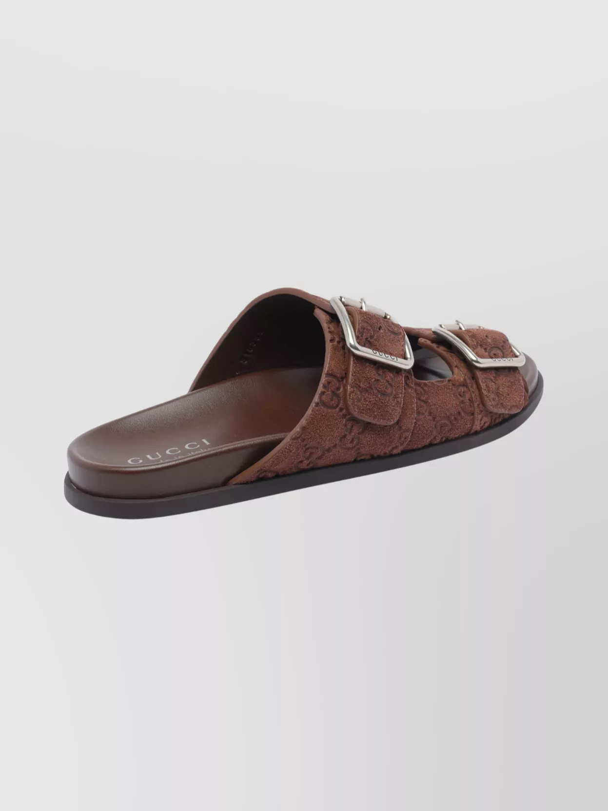 Gucci Suede Slide Sandals Open Toe