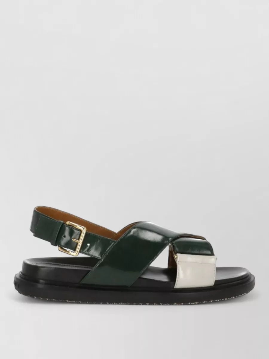 Marni Leather Flat Sandals
