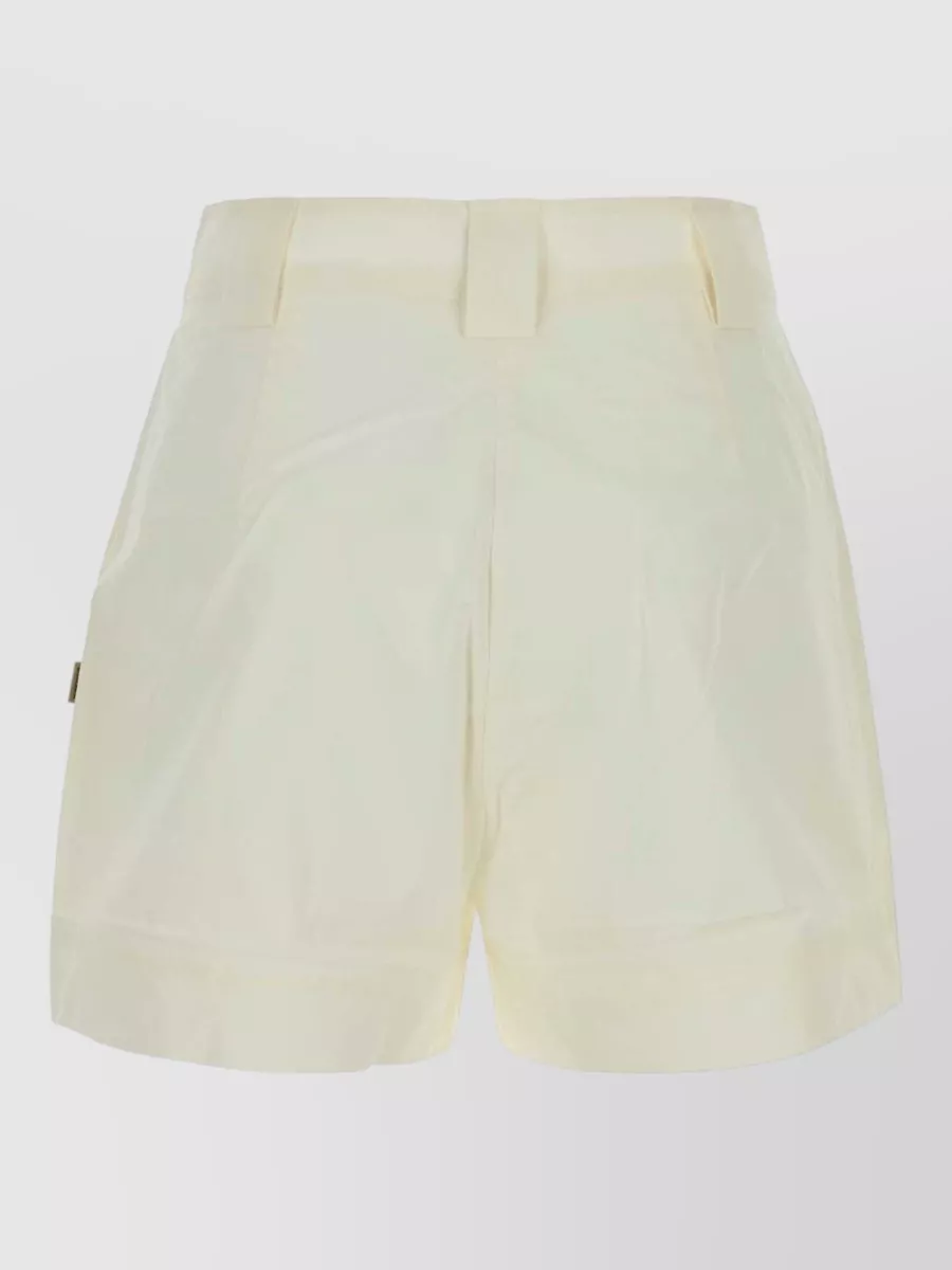 Woolrich cotton poplin cropped shorts