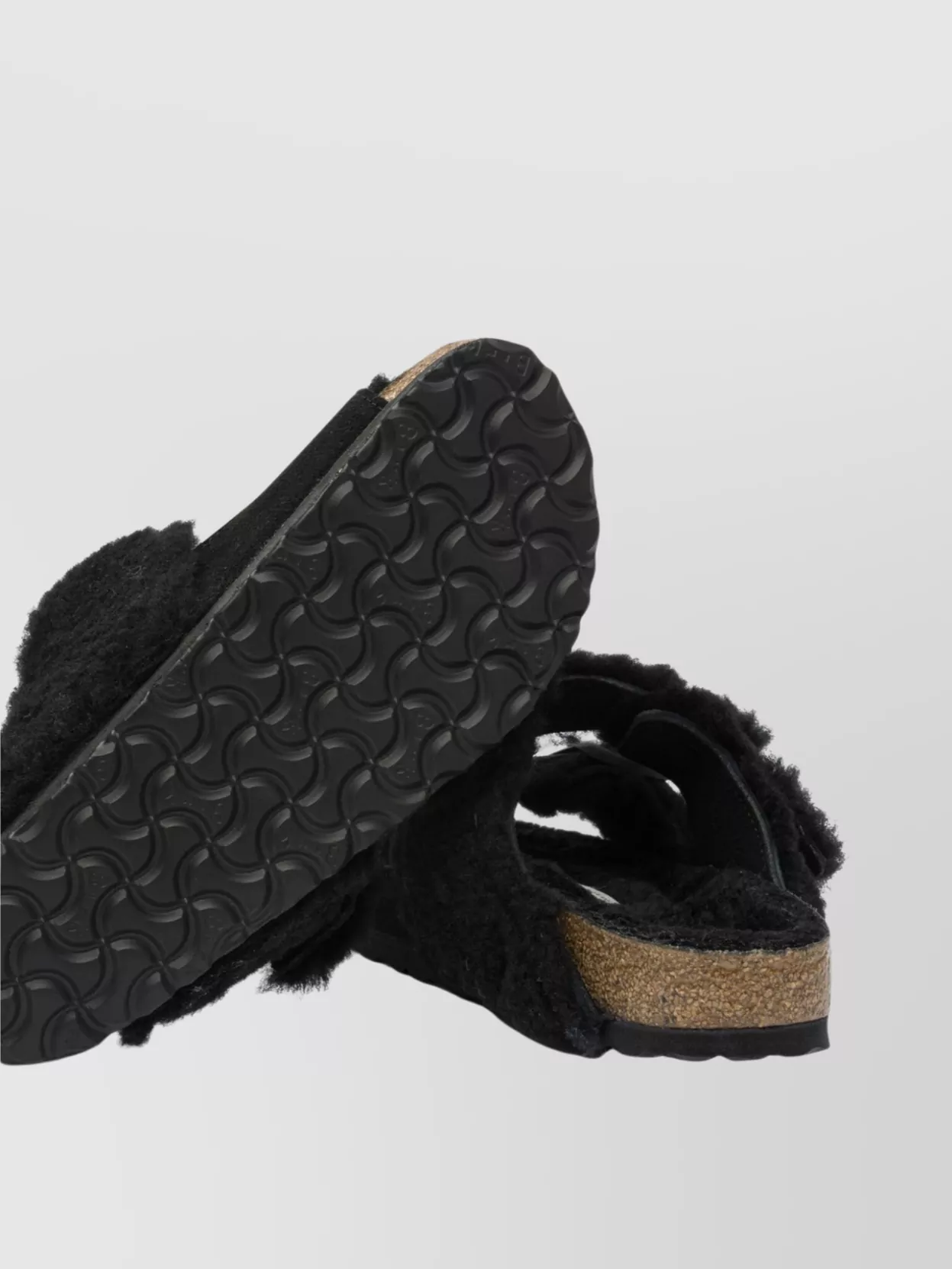 Birkenstock Leather Shearling Sandals