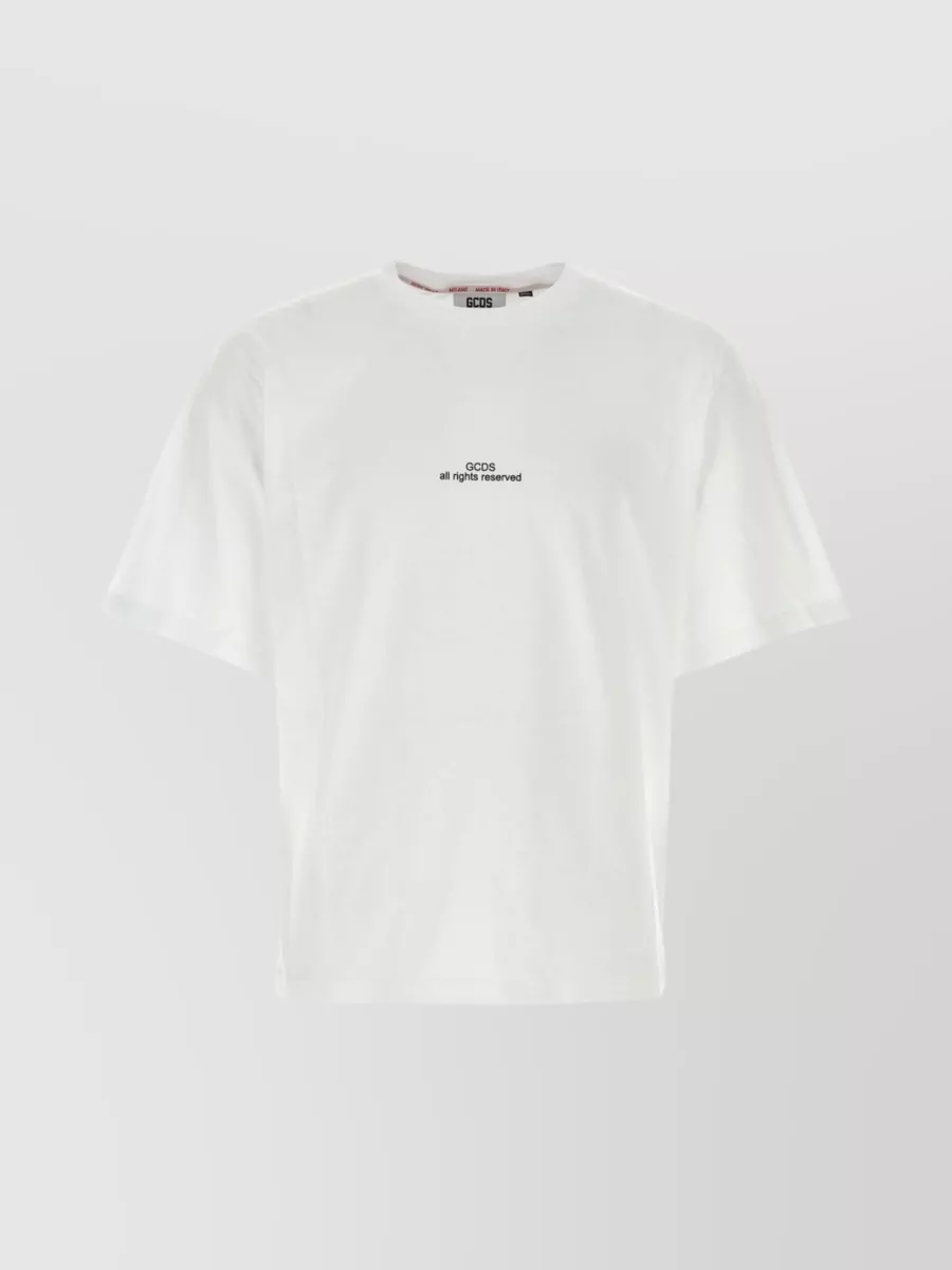 Shop Gcds Versatile Crew Neck T-shirt In White