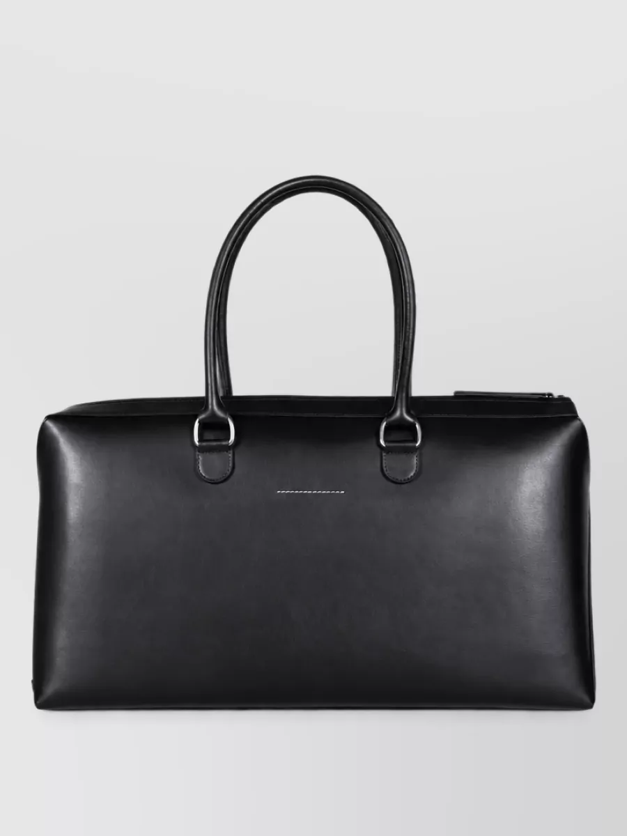 Mm6 Maison Margiela leather weekend bag