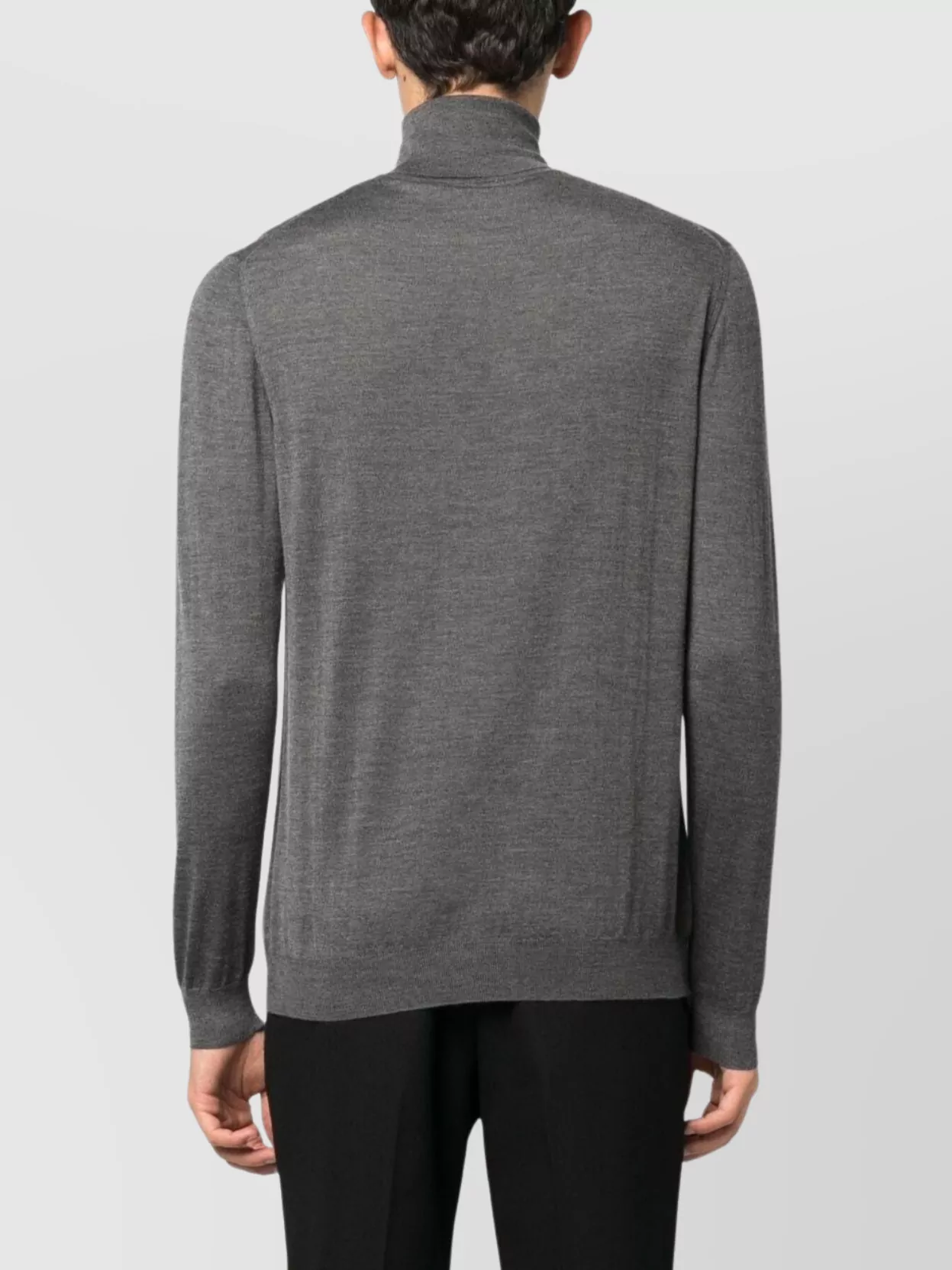Malo Shaved Cyclist Turtleneck Sweater With Ribbed Finish