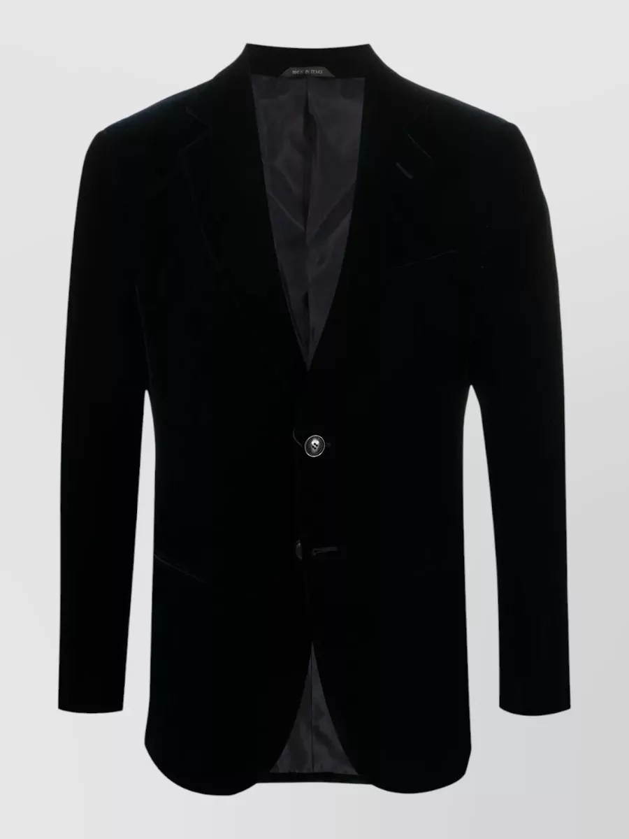 Giorgio Armani Velvet Single-Breasted Blazer