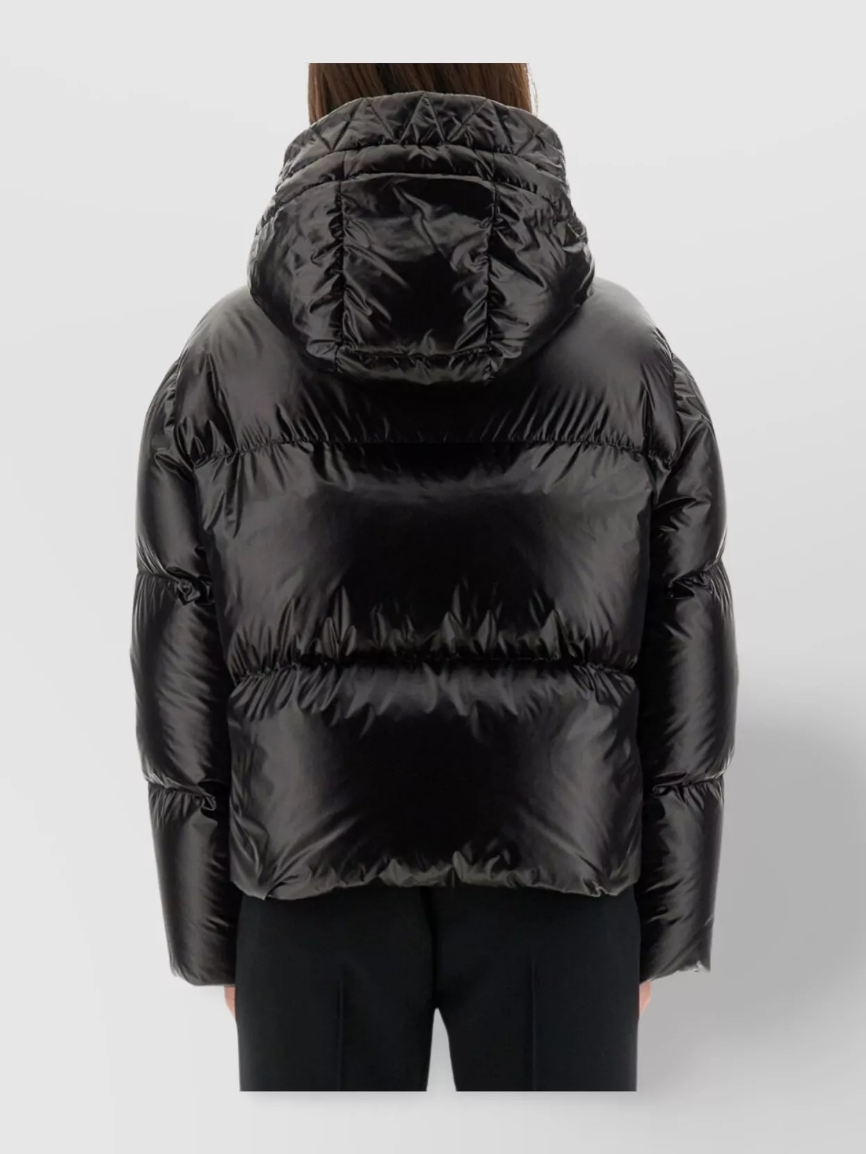 Fay Hooded Puffer Coat Quilted Texture