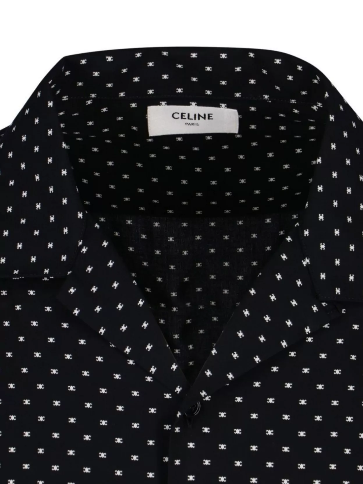 Celine Short Sleeves All-Over Pattern Shirt