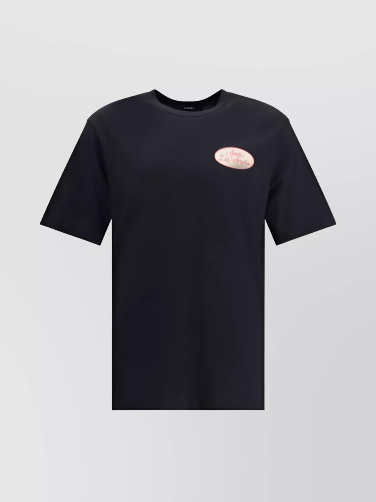 Amiri Graphic Print Cotton T-shirt With Multicolored Back In Black