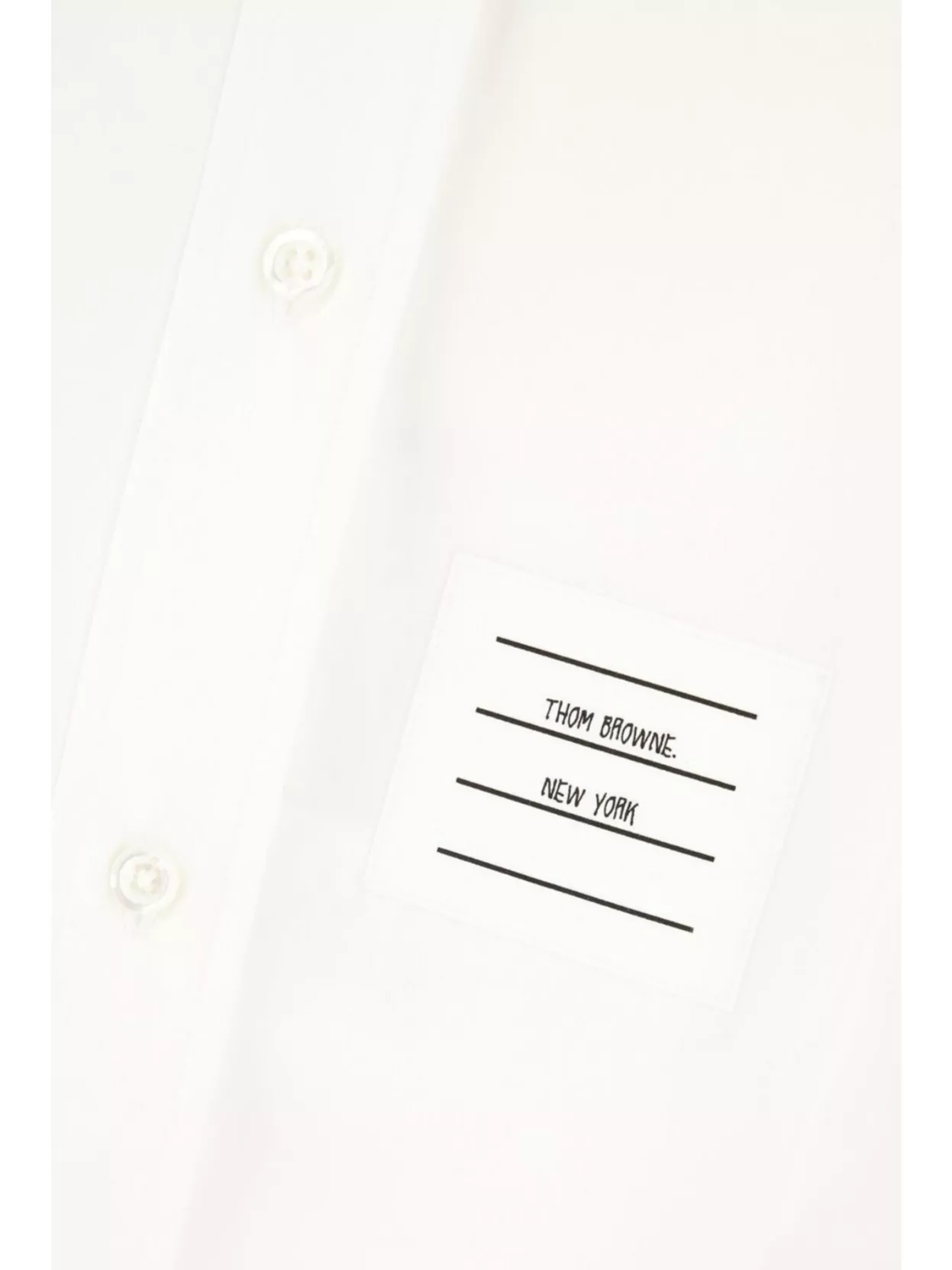 Thom Browne Easy-fit Point Collar Shirt In White
