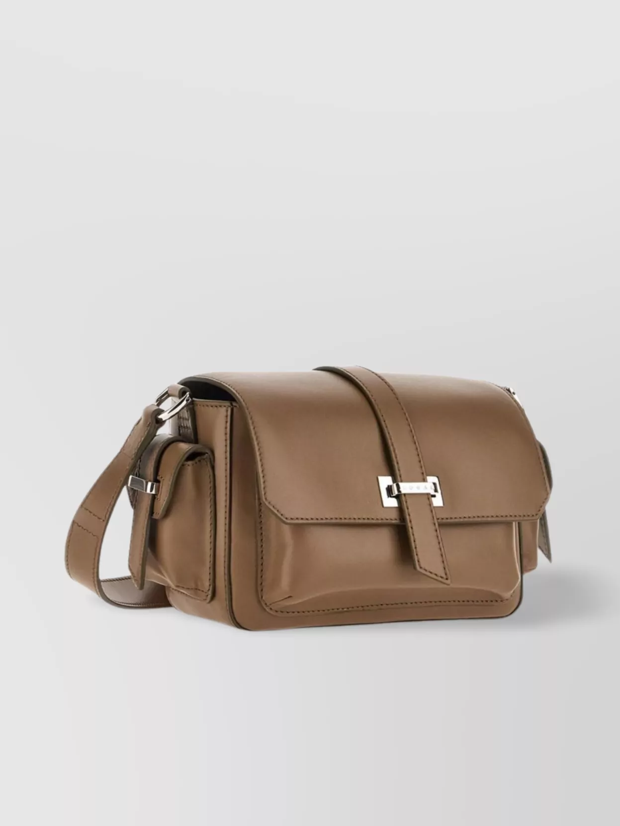 Hogan Small Leather Crossbody Bag Flap