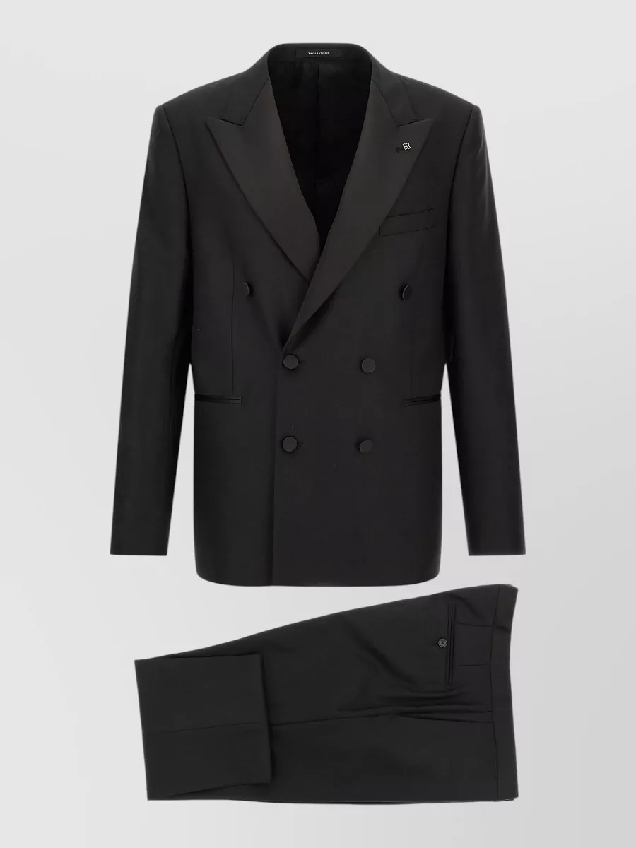 Tagliatore virgin wool double-breasted coat