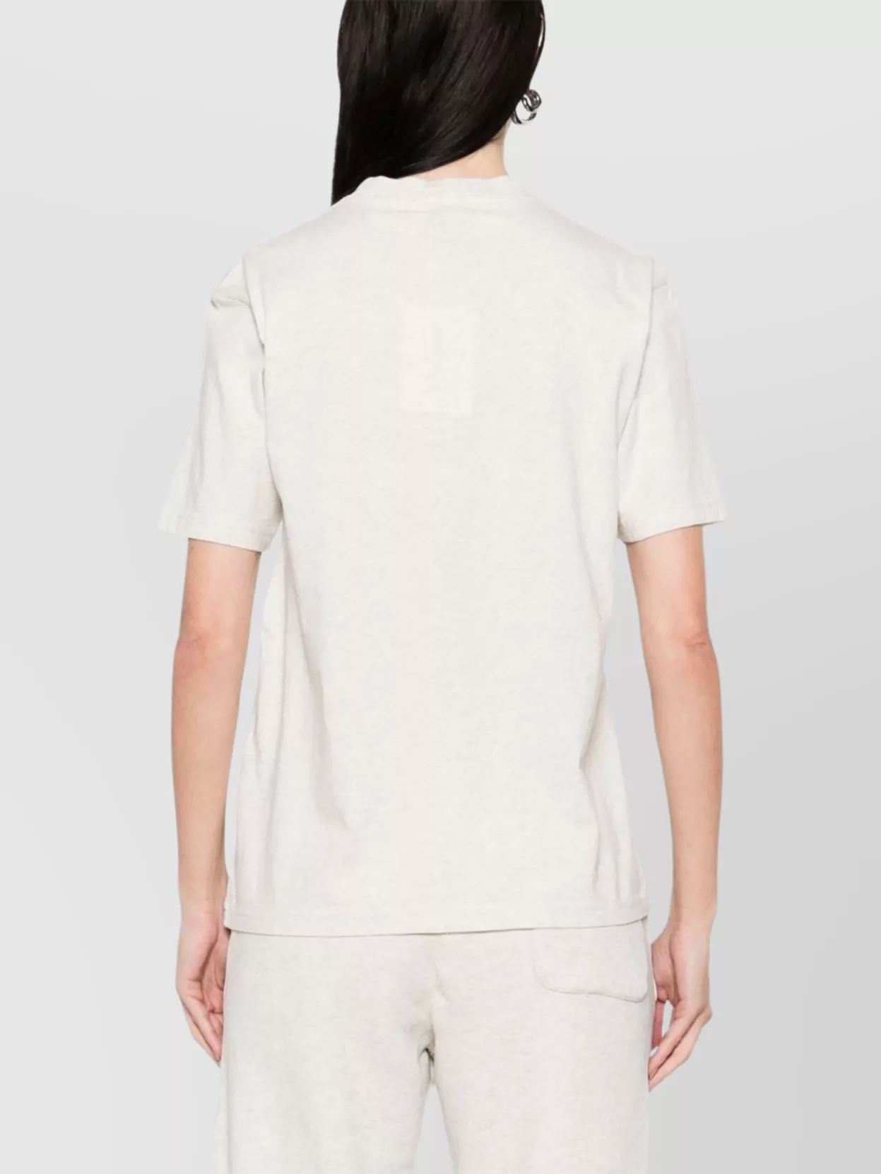 Autry Logo Crew Neck T-Shirt Straight Hem