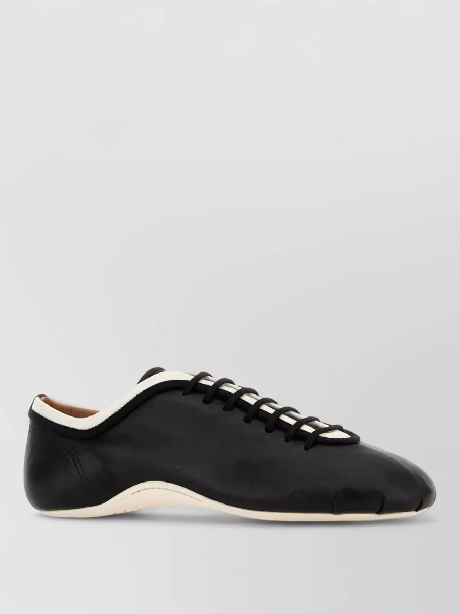 Dries Van Noten Leather Lace-Up Sneakers