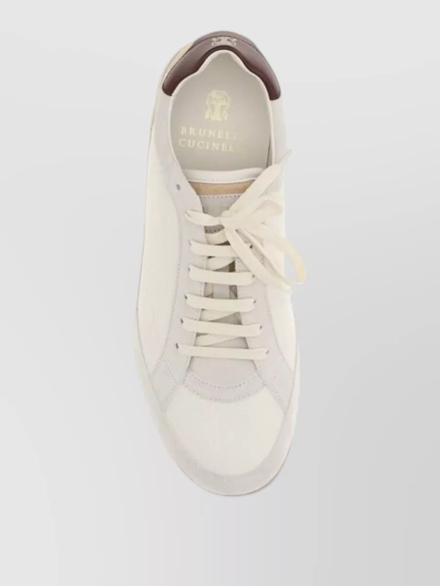Brunello Cucinelli Calf Leather Low Top Sneakers