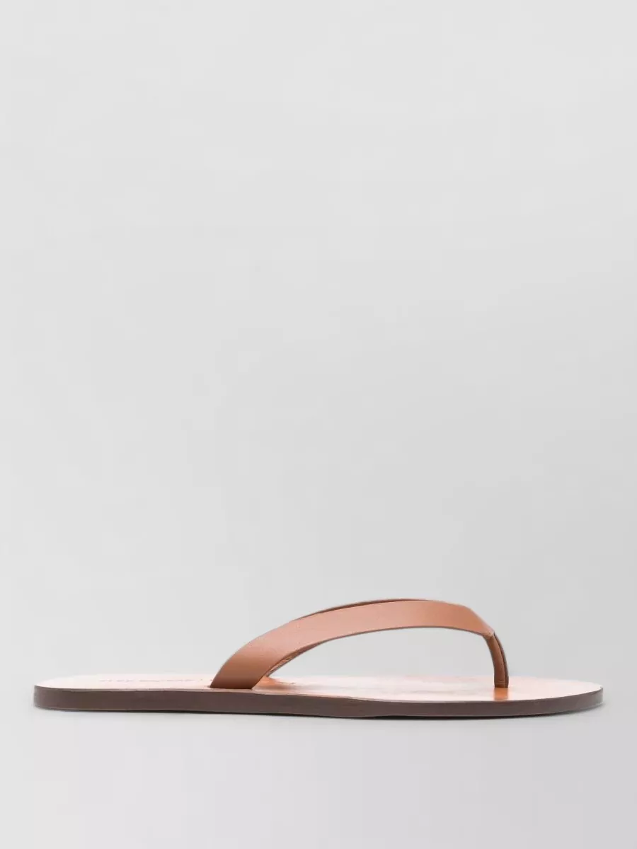 Manebi Leather Thong Sandals