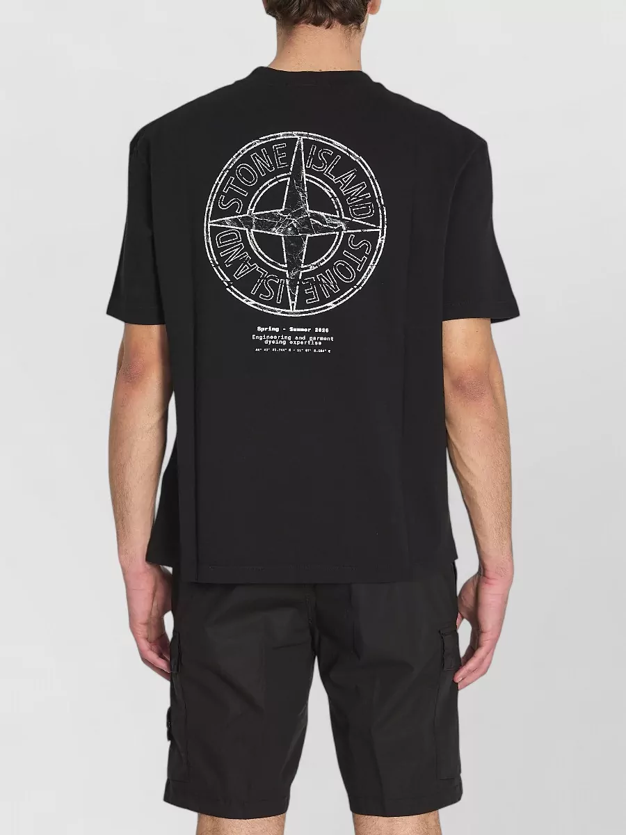 Stone Island Cotton Regular-Fit Printed T-Shirt