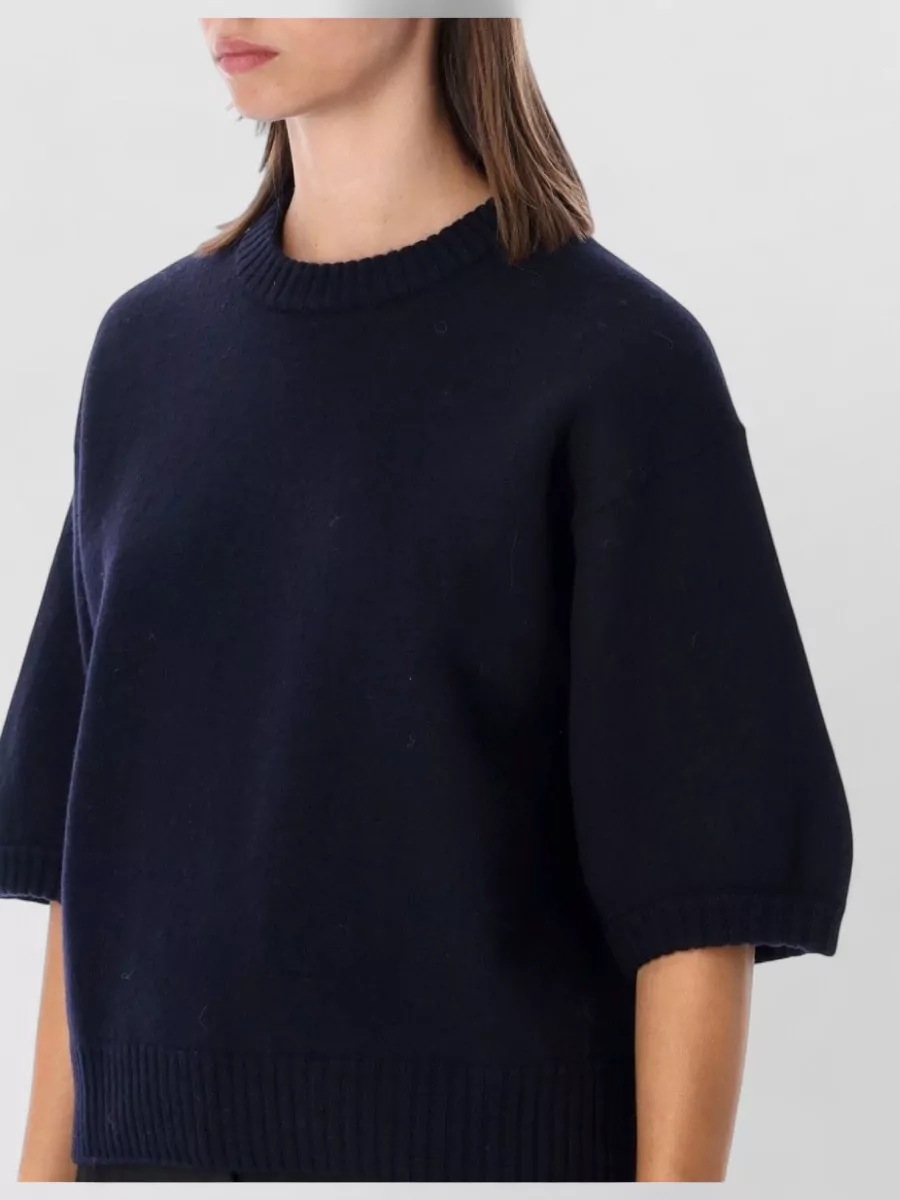 Soeur Merino Wool Knit Sweatshirt