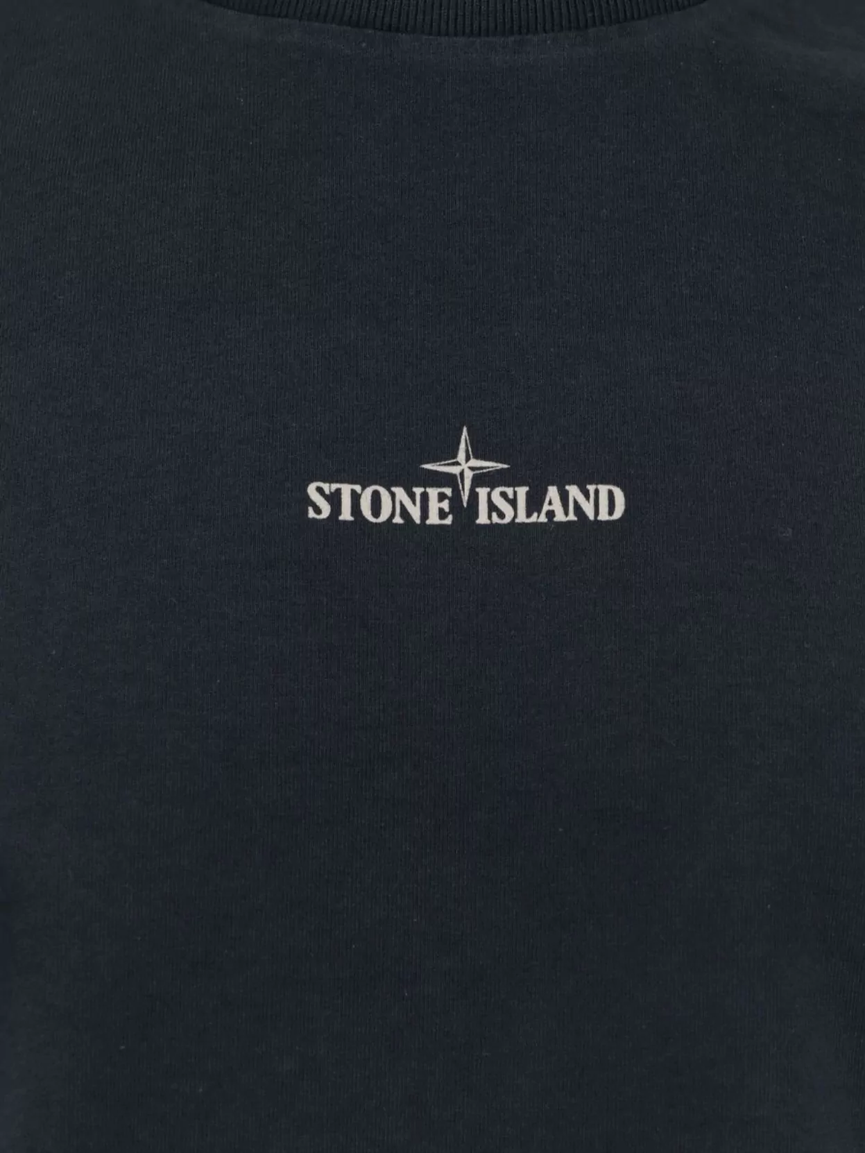 Stone Island Organic Cotton T-Shirt Logo Prints