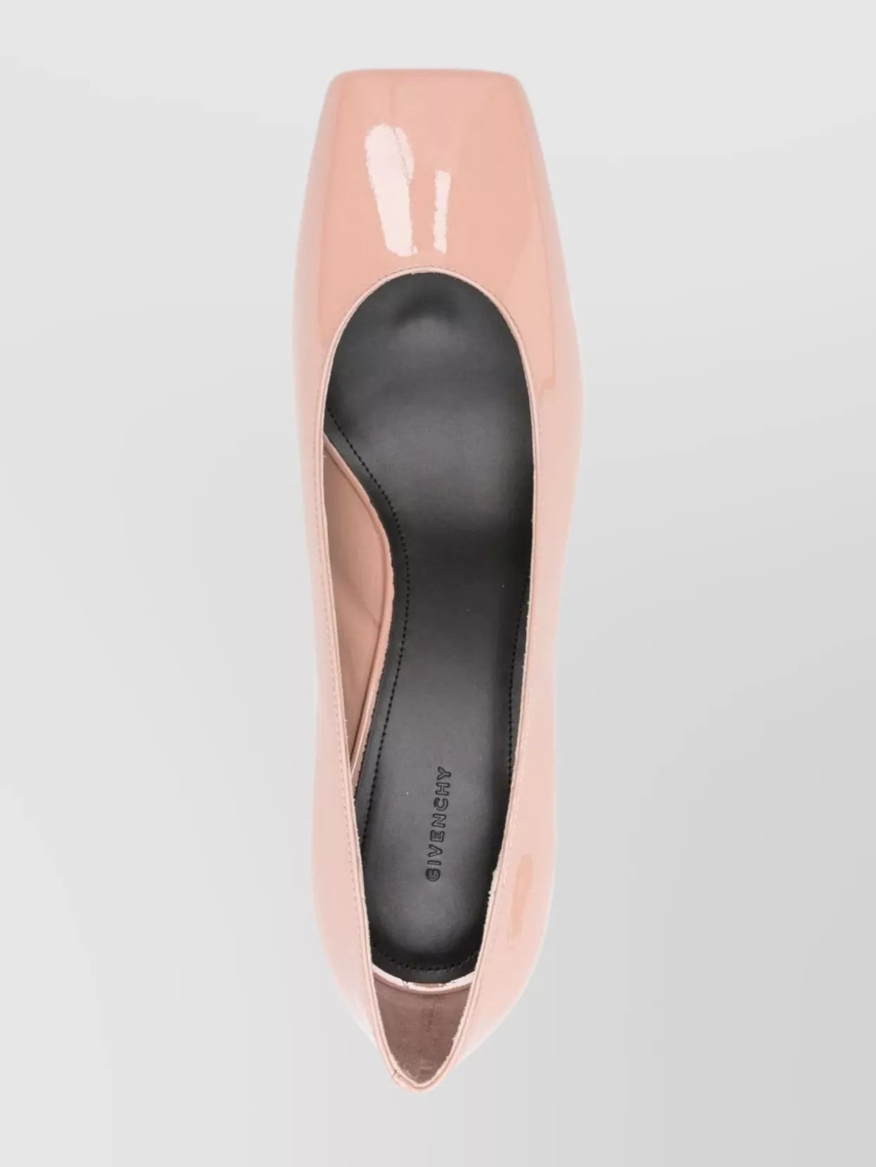 Givenchy Stylish Cone Heel Patent Finish Pumps In Pink