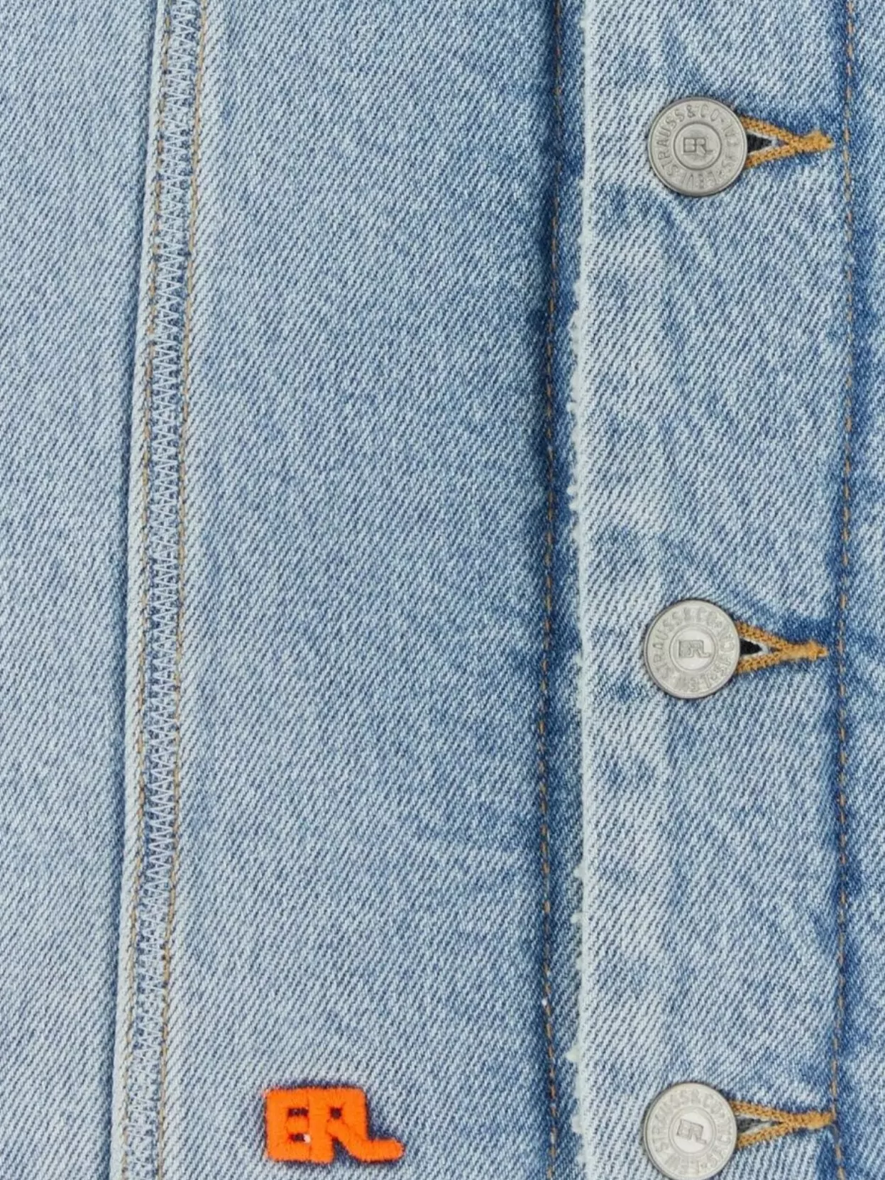 Erl Levi's® Sherpa Trucker Jacket Light Indigo Wash In Blue