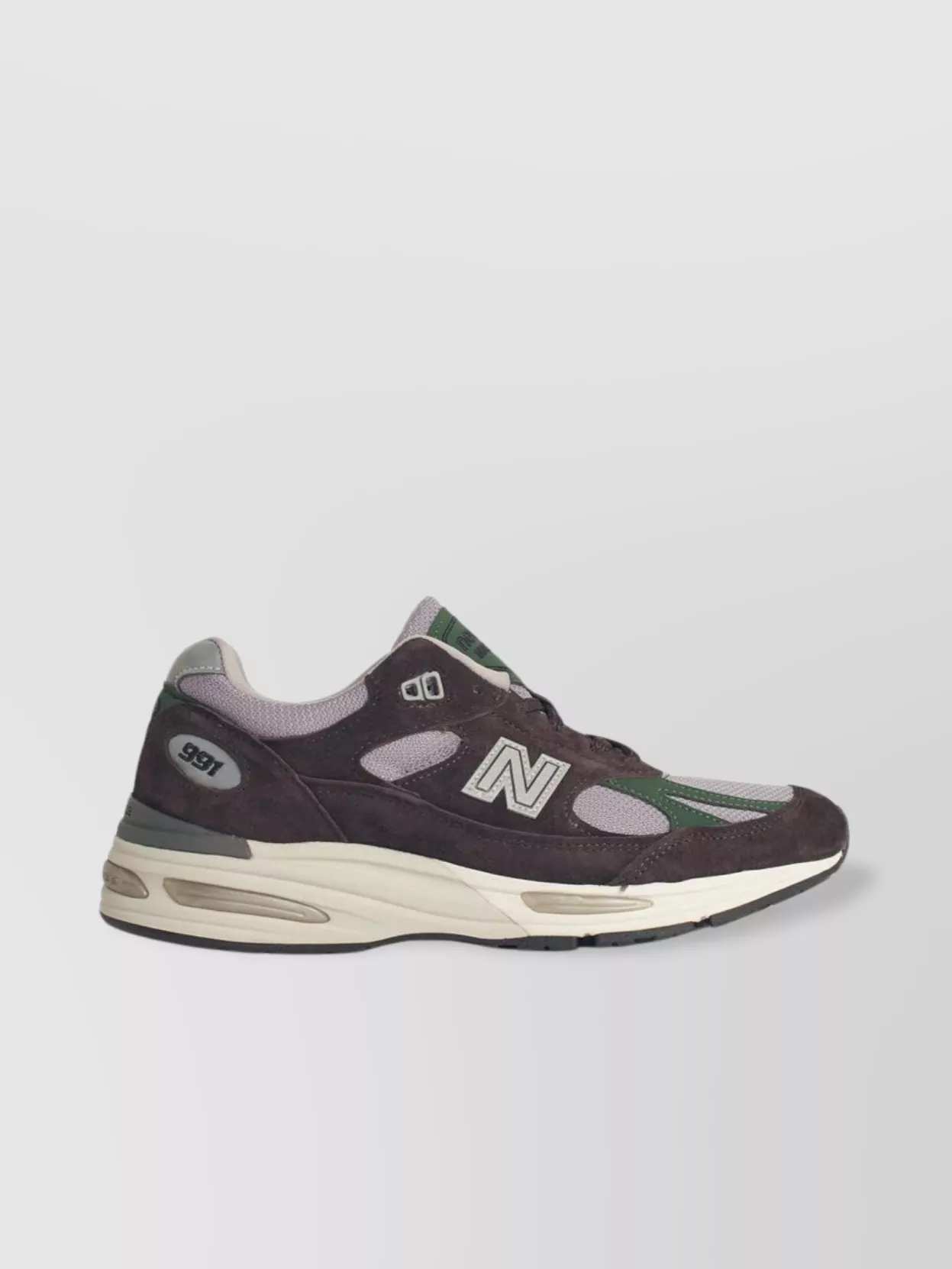 New Balance Suede And Mesh Panel Sneakers