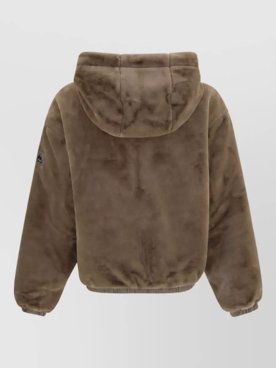 Moose Knuckles Faux Fur Bomber Jacket
