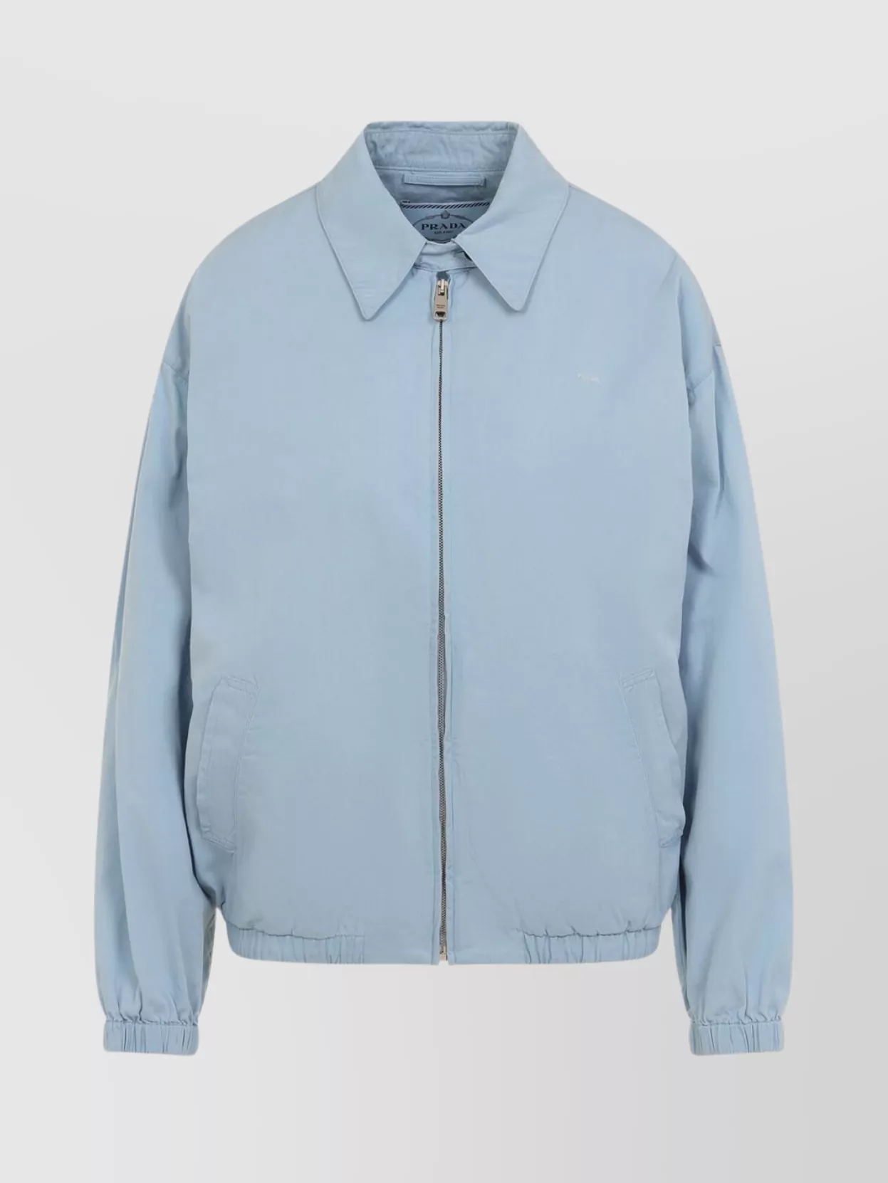 Prada Cotton Jacket With Elastic Cuffs