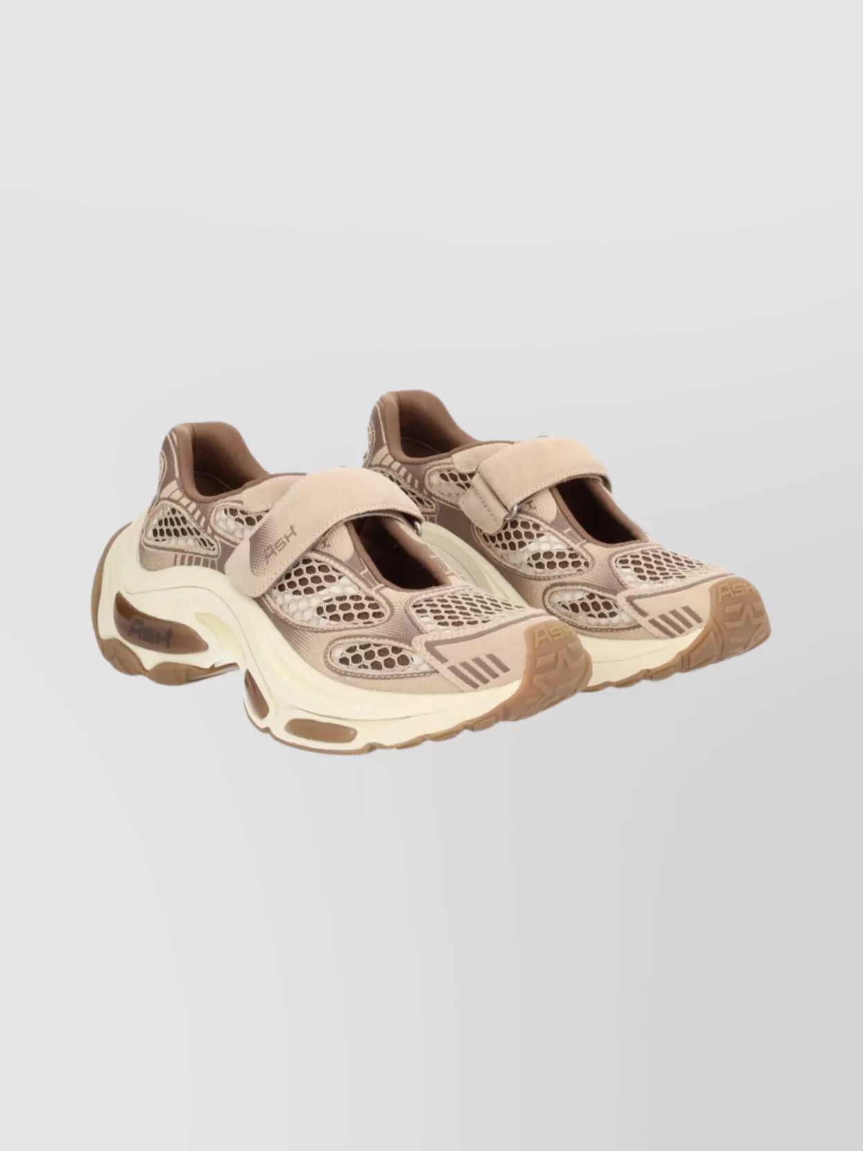 Ash Suede Sneakers Mesh Upper Design