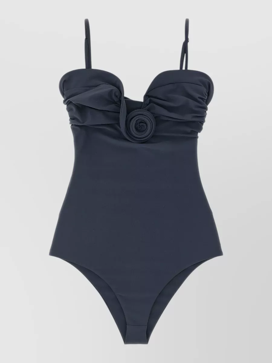 Magda Butrym Off-The-Shoulder High-Leg One-Piece Swimsuit