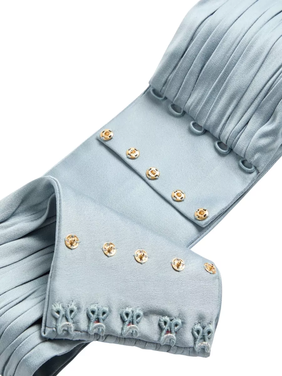 Valentino Pleated Viscose Cummerbund Belt