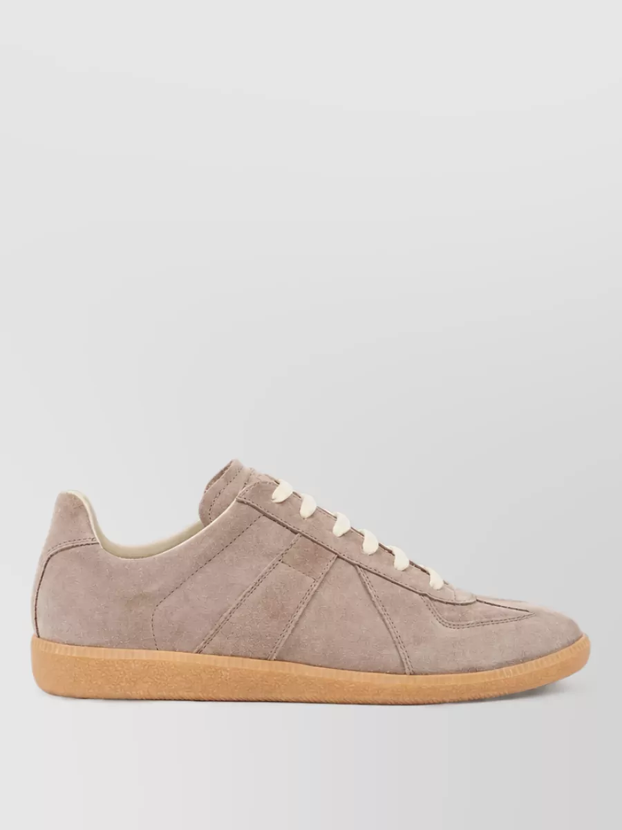 Maison Margiela Leather Lace-Up Sneakers