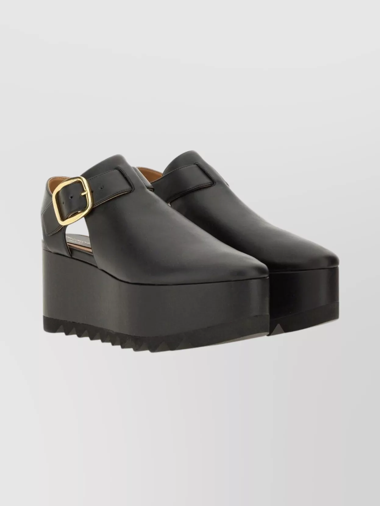 Stella Mccartney Platform Sandals With Buckle And Open Back