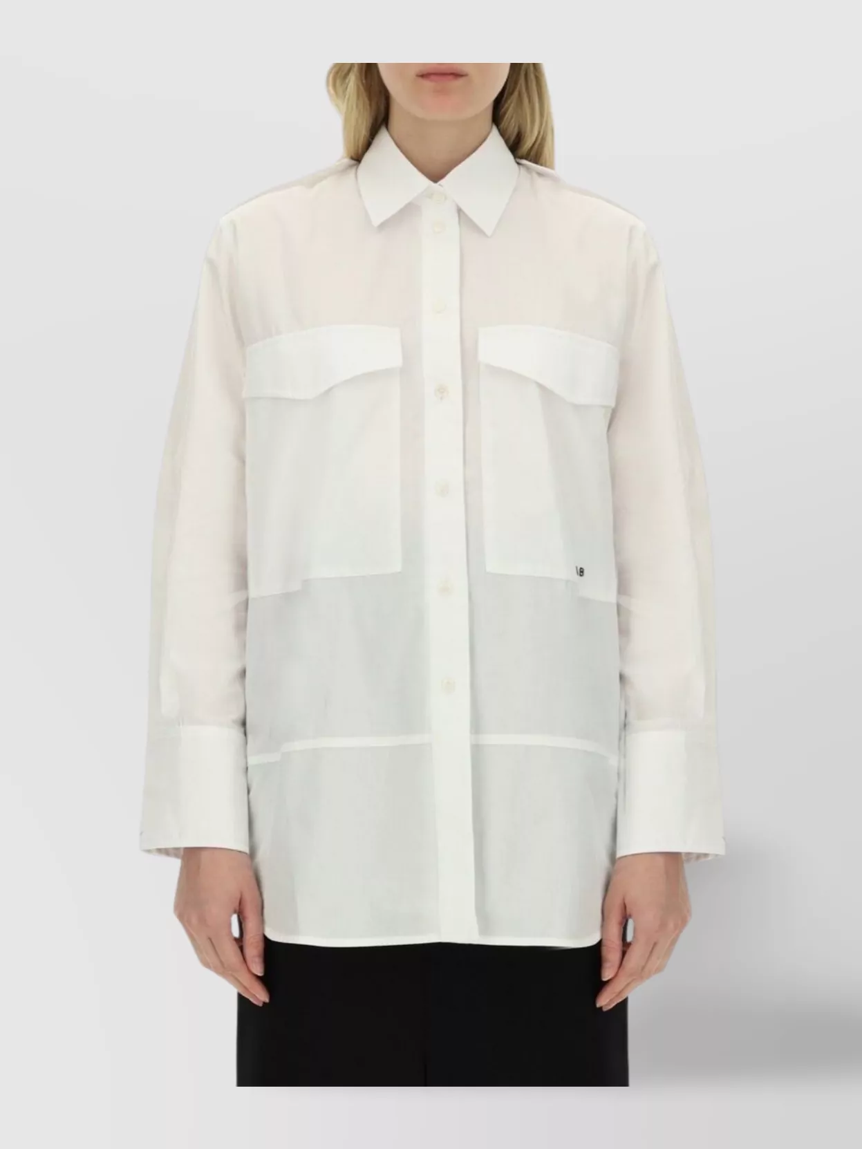 Victoria Beckham Shirt With Long Sleeves And Pockets