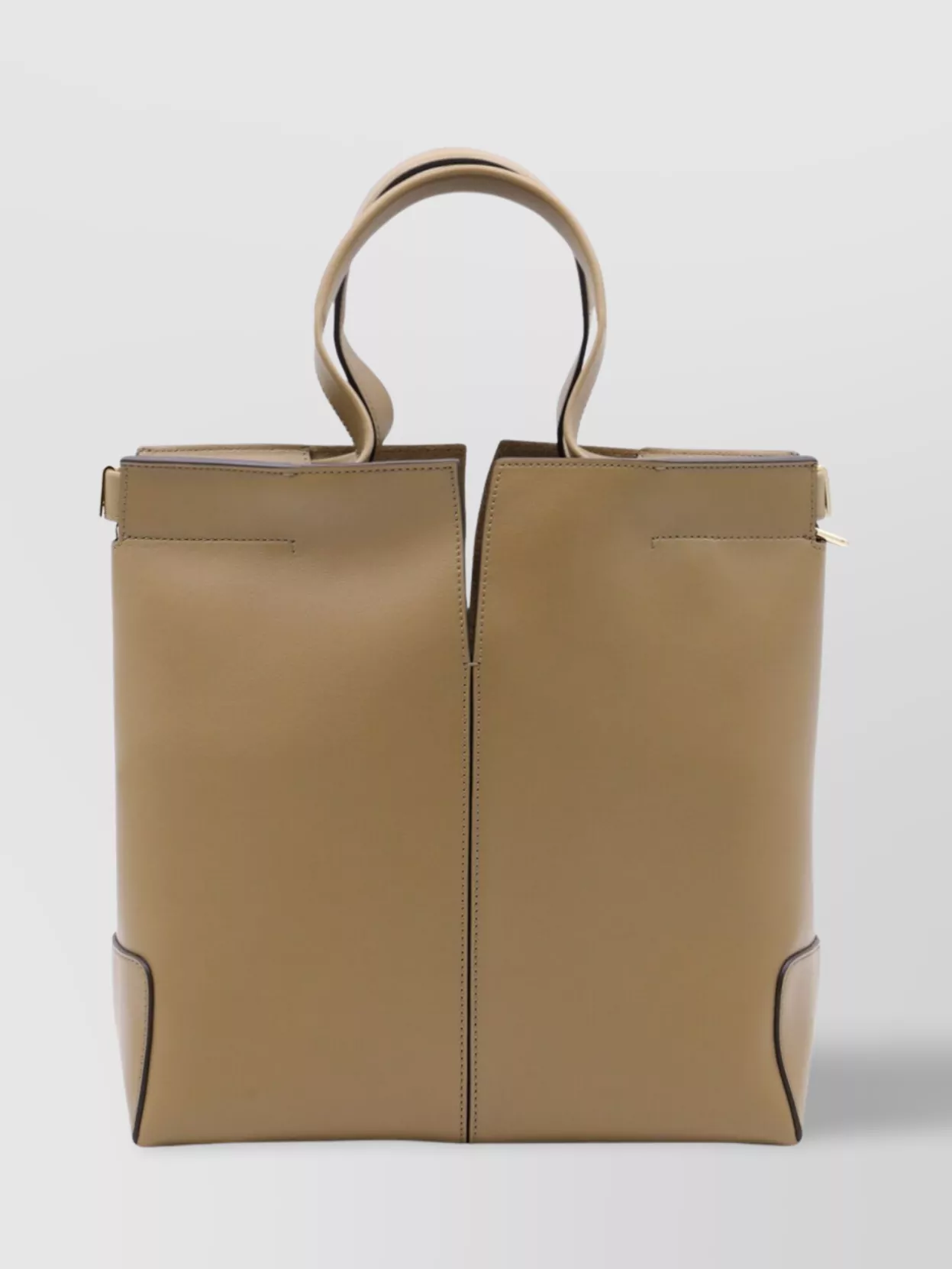 Tod's Rectangular Top Handles Contrast Stitching Tote Bag