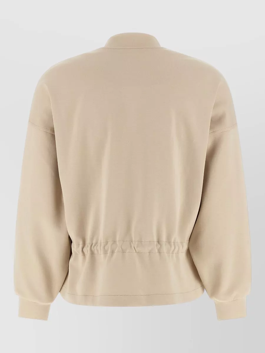 Moorer High Neck Zip Sweatshirt