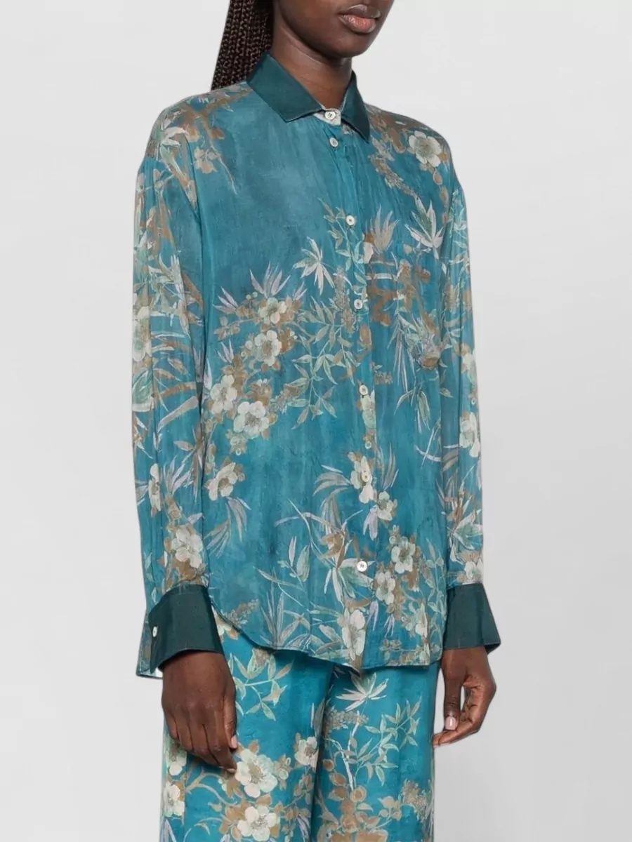 Forte Forte Silk Floral Print Shirt