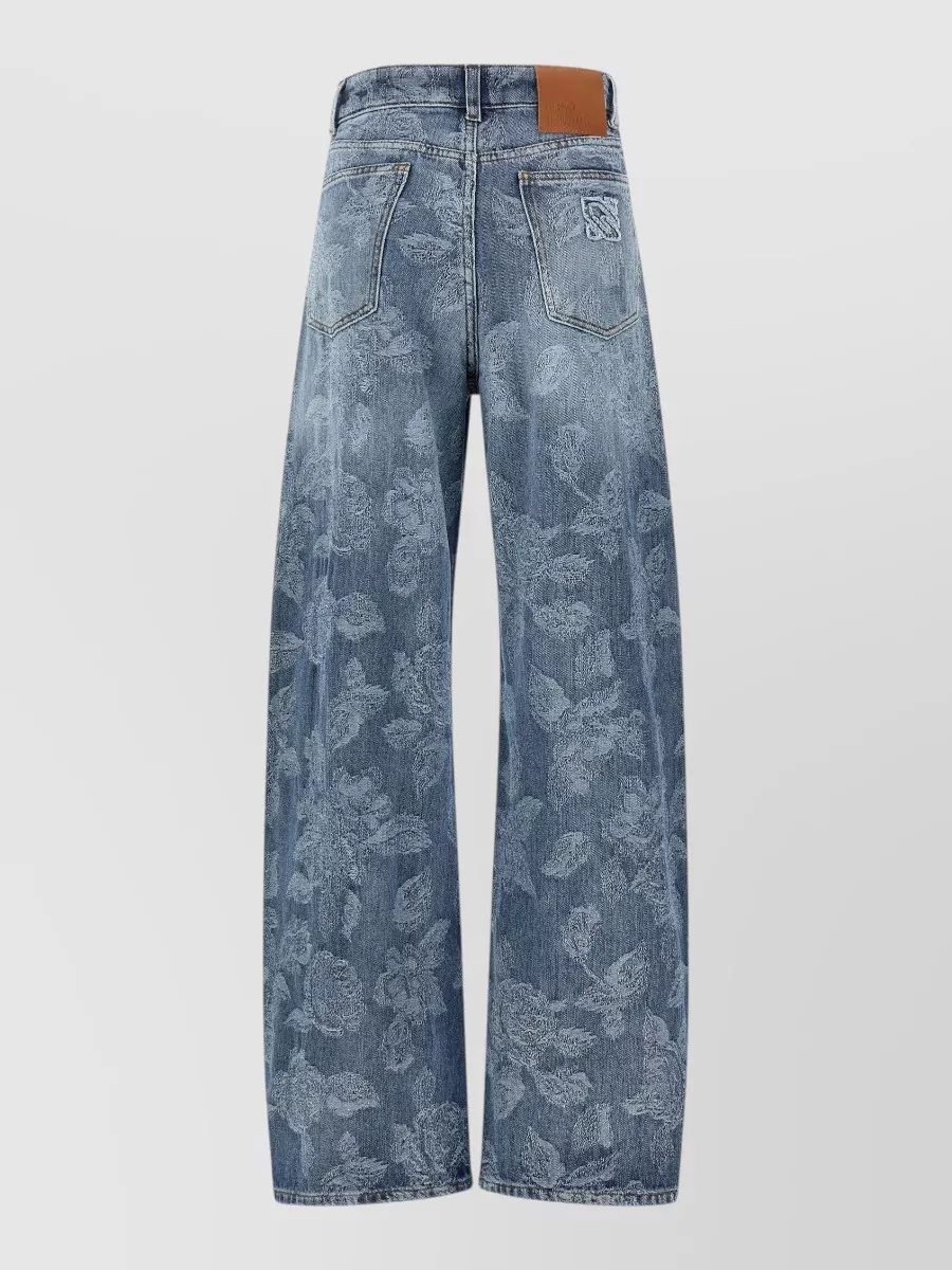 Giuseppe Di Morabito Denim High-Rise Wide-Leg Jeans