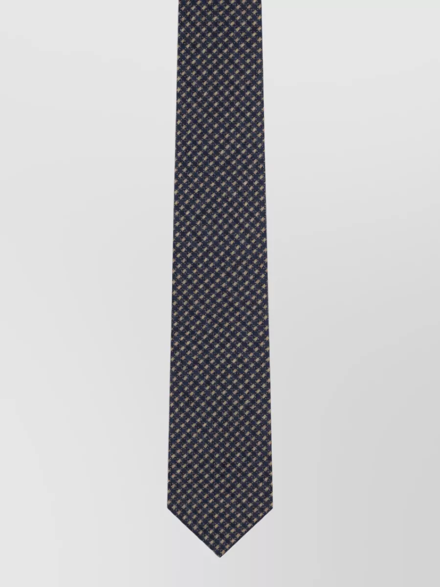 Corneliani silk embroidered tie