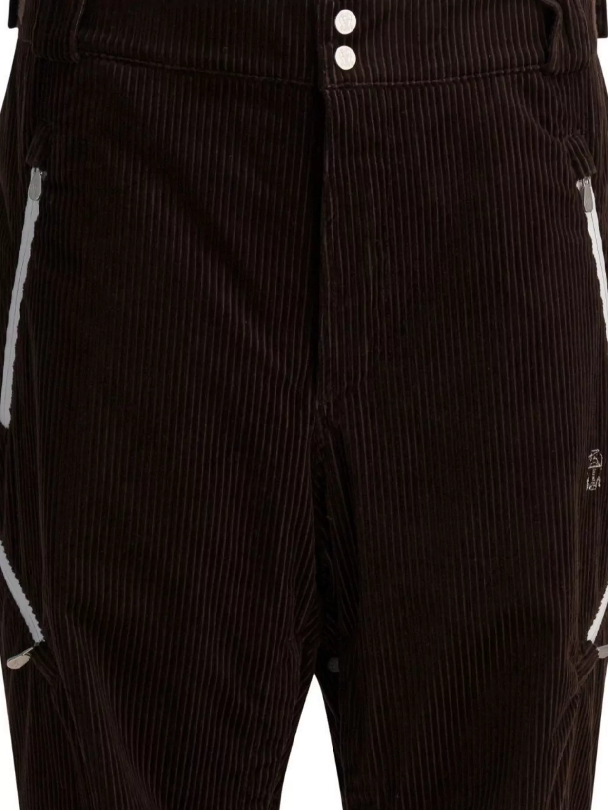 Brunello Cucinelli Corduroy Trousers Velvet Padding In Brown